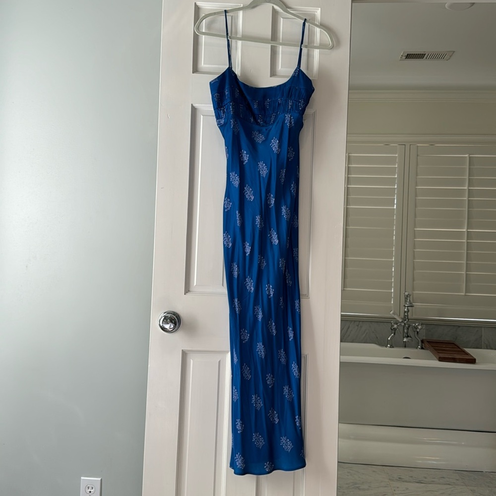 Like New Ciao Lucia Nero Like Silk Dress Deep Blue